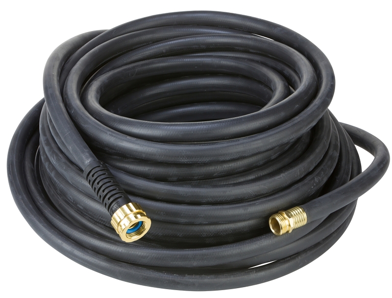 Swan SGC58100 Garden Hose, 100 ft L, Rubber, Black