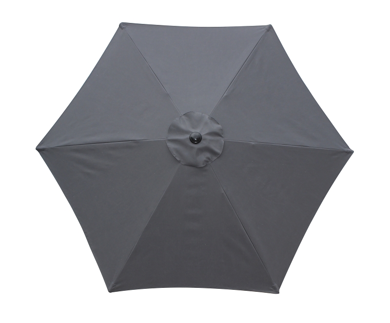 Seasonal Trends 59655 Tilt/Crank Market Umbrella, 94.4 in H, 106.3 in W Canopy, 106.3 in L Canopy, Hexagonal Canopy