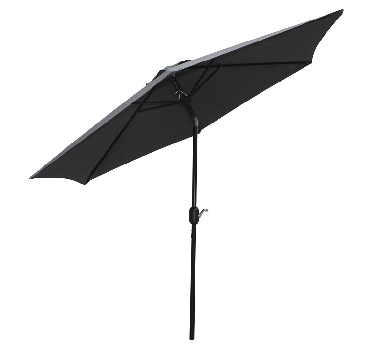 Seasonal Trends 59655 Tilt/Crank Market Umbrella, 94.4 in H, 106.3 in W Canopy, 106.3 in L Canopy, Hexagonal Canopy