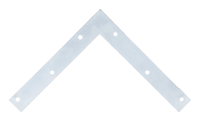 ProSource FC-Z08-01PS Corner Brace, 8 in L, 8 in W, 1 in H, Steel, Zinc-Plated, 2 mm Thick Material