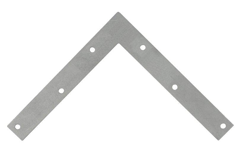 ProSource FC-G08-01PS Corner Brace, 8 in L, 8 in W, 1 in H, Galvanized Steel, Galvanized, 2 mm Thick Material