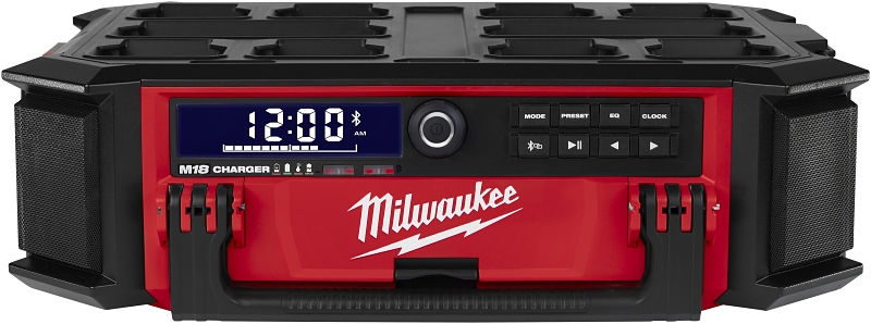 Milwaukee M18 PACKOUT 2950-20 Jobsite Charger Radio, Tool Only, 18 V, 5 Ah, 18-Channel, Bluetooth 4.2