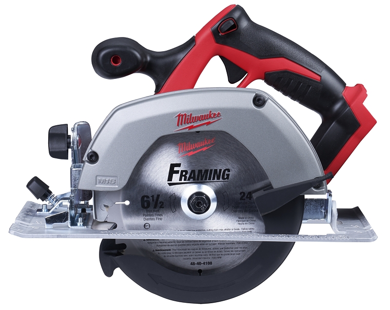 Milwaukee 2630-20 Circular Saw, Tool Only, 18 V, 2.8 Ah, 6-1/2 in Dia Blade, 50 deg Bevel