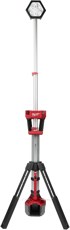 Milwaukee M18 ROCKET 2131-20 Dual Power Tower Light, 18 V, Lithium-Ion Battery, 1-Lamp, LED Lamp, 2500 Lumens