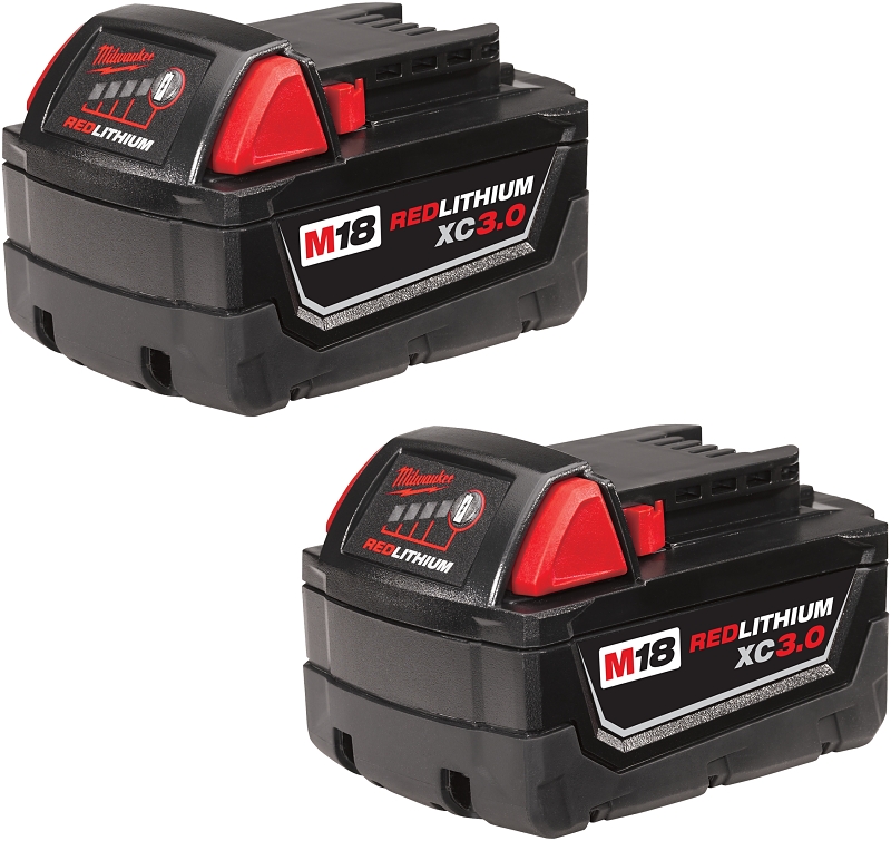 Milwaukee 48-11-1822 Rechargeable Battery Pack, 18 V Battery, 3 Ah