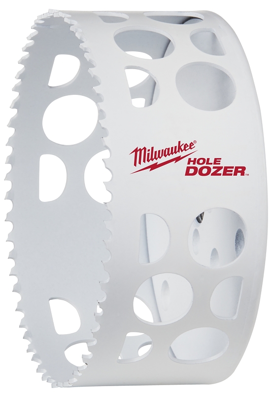 Milwaukee Hole Dozer 49-56-0223 Hole Saw, 4-1/4 in Dia, 1-5/8 in D Cutting, 5/8-18 Arbor, 6 TPI