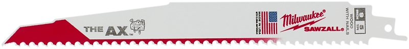 Milwaukee AX SAWZALL 48-01-7026 Reciprocating Saw Blade, 9 in L, 5 TPI, Matrix II Bi-Metal Cutting Edge