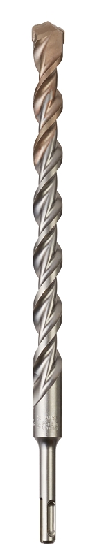 Milwaukee M/2 48-20-7065 Hammer Drill Bit, 3/4 in Dia, 12 in OAL, Spiral Flute, 4-Flute, 25/64 in Dia Shank