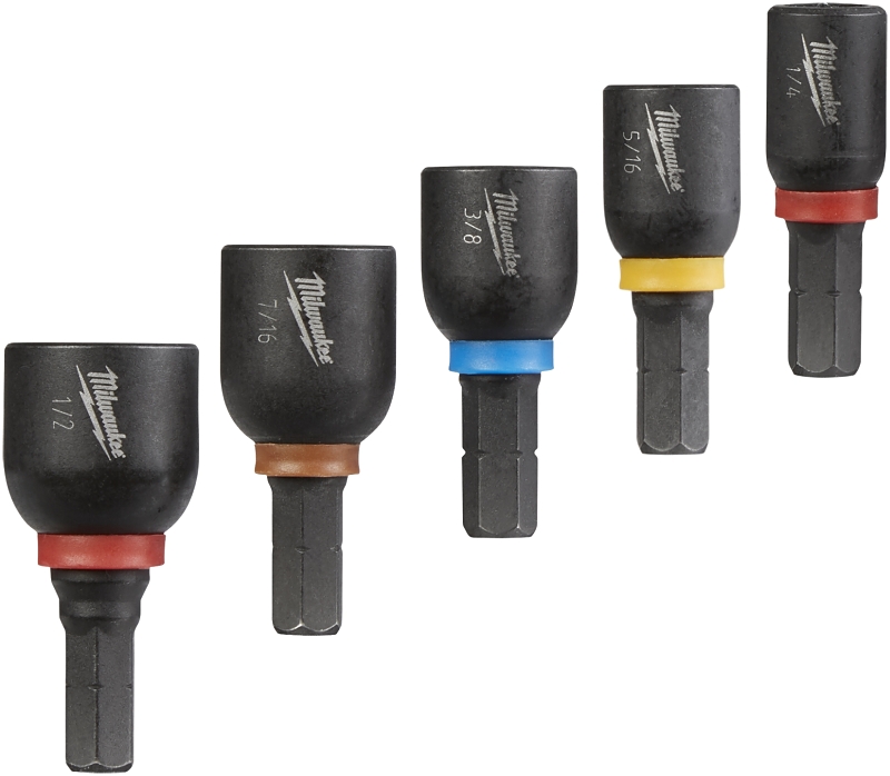 Milwaukee 49-66-4563 Nut Driver Set, 5-Piece, Insert Magnetic, Steel