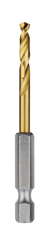 Milwaukee 48-89-4607 Impact Drill Bit, 5/32 in Dia, 2-3/4 in OAL, Twist Flute, 1/4 in Dia Shank, Hex Shank