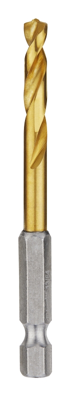Milwaukee 48-89-4610 Impact Drill Bit, 13/64 in Dia, 3-1/2 in OAL, Twist Flute, 1/4 in Dia Shank, Hex Shank