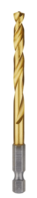 Milwaukee 48-89-4612 Impact Drill Bit, 15/64 in Dia, 4.13 in OAL, Twist Flute, 1/4 in Dia Shank, Hex Shank
