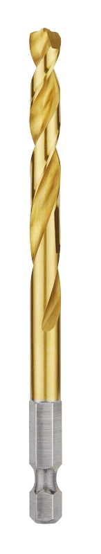 Milwaukee 48-89-4614 Impact Drill Bit, 17/64 in Dia, 4-1/4 in OAL, Twist Flute, 1/4 in Dia Shank, Hex Shank