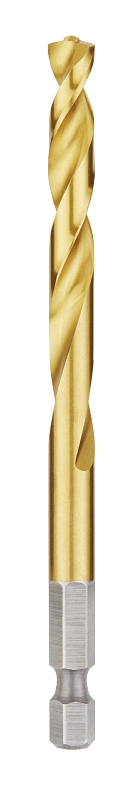 Milwaukee 48-89-4615 Impact Drill Bit, 9/32 in Dia, 4-1/4 in OAL, Twist Flute, 1/4 in Dia Shank, Hex Shank