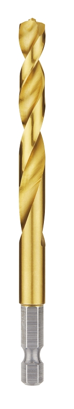 Milwaukee 48-89-4618 Impact Drill Bit, 21/64 in Dia, 4.49 in OAL, Twist Flute, 1/4 in Dia Shank, Hex Shank