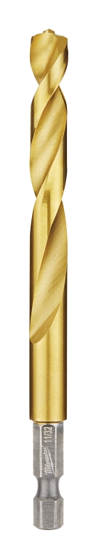 Milwaukee 48-89-4619 Impact Drill Bit, 11/32 in Dia, 4.57 in OAL, Twist Flute, 1/4 in Dia Shank, Hex Shank