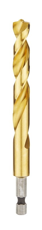 Milwaukee SHOCKWAVE Impact Duty 48-89-4625 Impact-Duty Drill Bit, 7/16 in Dia, 4.92 in OAL, 1/4 in Dia Shank