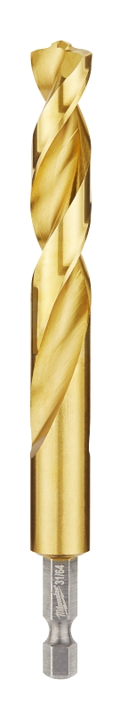 Milwaukee SHOCKWAVE Impact Duty 48-89-4628 Impact-Duty Drill Bit, 31/64 in Dia, 1/4 in Dia Shank, Hex Shank