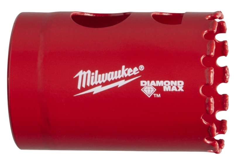 Milwaukee Diamond Plus 49-56-5620 Hole Saw, 1-1/4 in Dia, 1-1/2 in D Cutting, 5/8-18 Arbor, 4 TPI