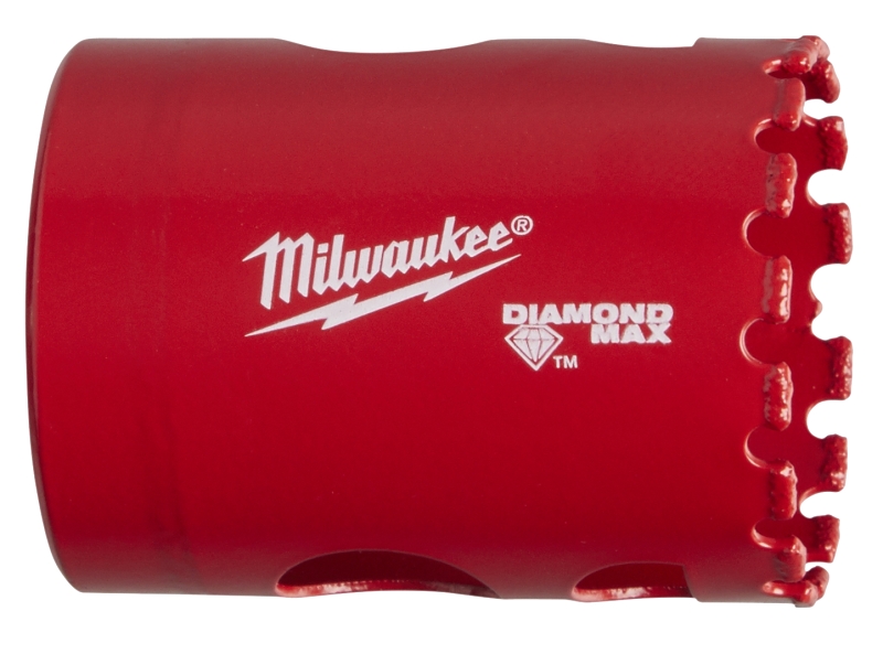 Milwaukee Diamond Plus 49-56-5630 Hole Saw, 1-1/2 in Dia, 1-1/2 in D Cutting, 5/8-18 Arbor, 4 TPI