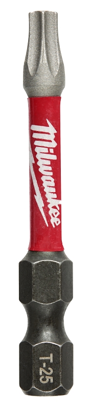 Milwaukee 48-32-4485 Power Bit, T25 Drive, Torx Drive, 1/4 in Shank, Hex Shank, 2 in L, Proprietary Steel