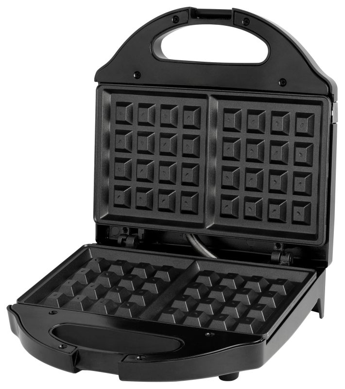 Salton WM1075BK Belgian Style Waffle Maker, 2-Waffle, 760 W, Black