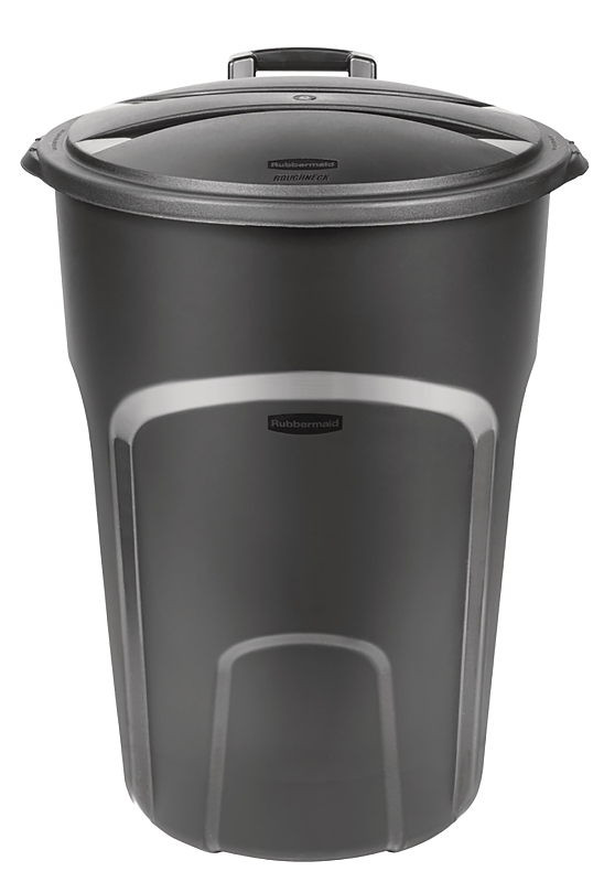 Rubbermaid 50 Gal. Black Wheeled Trash Can with Lid - People's