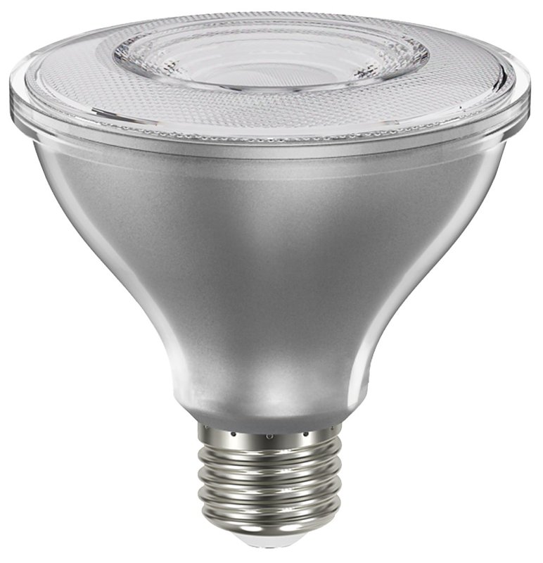 Sylvania 40917 Natural LED Bulb, Spotlight, 850 Lumens, 10 W, PAR30 Lamp, E26 Lamp Base, Dimmable, Clear, Daylight