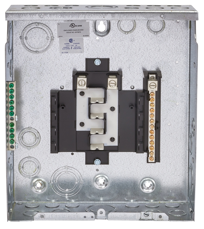 Eaton CCPL108 Load Center, 125 A, 8-Space, 16-Circuit, Non-Combination, Plug-In Main Lug, Type BR, NEMA 1 Enclosure