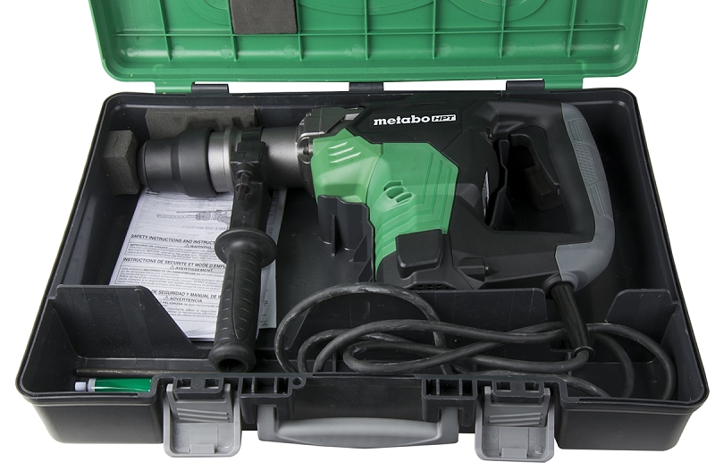 Metabo HPT DH40MCM Rotary Hammer, 10 A, Keyed Chuck, 1-9/16 in Chuck, 2800 bpm, 6.3 ft-lb Impact Energy