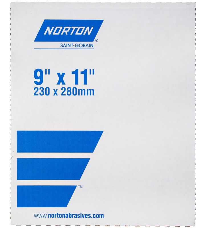 Norton ProSand 07660702627 Sanding Sheet, 11 in L, 9 in W, Fine, 150 Grit, Aluminum Oxide Abrasive, Paper Backing