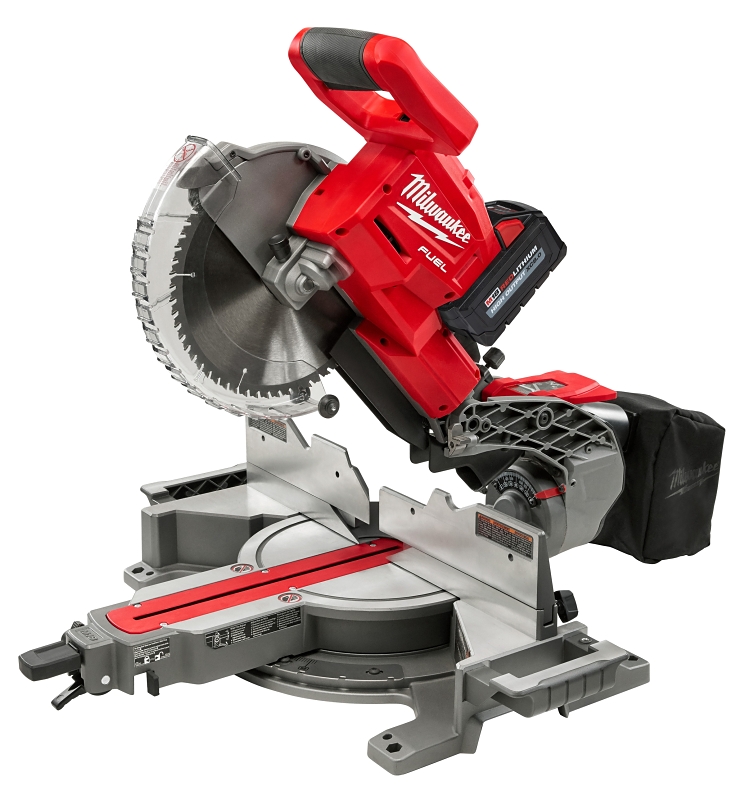 Milwaukee M18 FUEL 2734-20 Miter Saw, Battery, 10 in Dia Blade, 4000 rpm Speed, 50, 60 deg Max Miter Angle