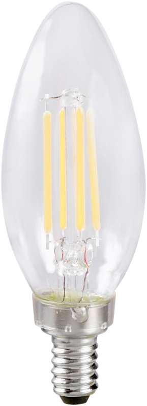 BULB LED B10/C CLEAR SFTWHT 4W