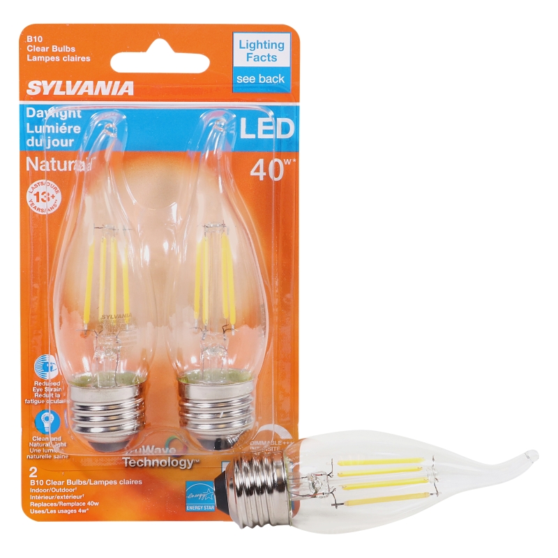 BULB LED BENT B10 CLR DAYLT 4W