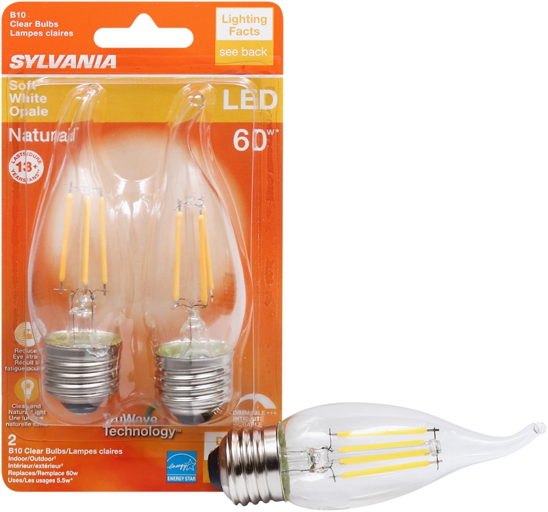 BULB LED B10 CLR SOFT WHITE 5W