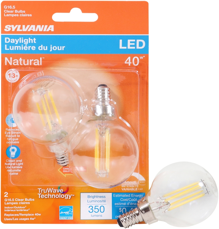 BULB LED G16.5/C CLR DAYLT 4W