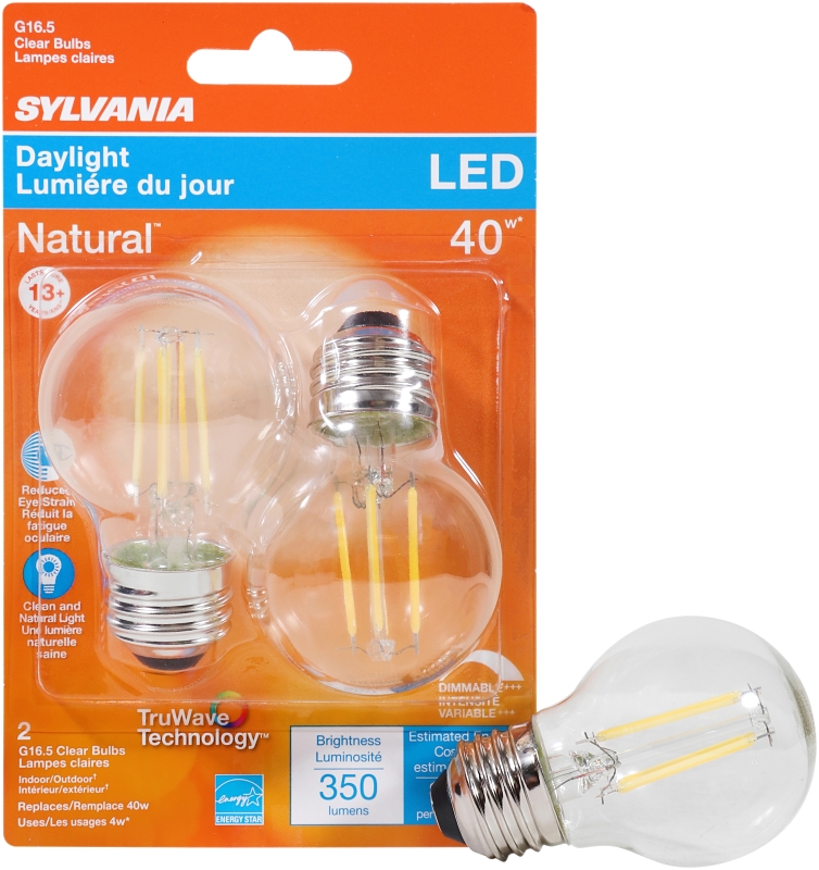 BULB LED G16.5 CLR DAYLIGHT 4W