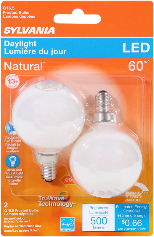 BULB LED G16.5/C FRST DAYLT 5W