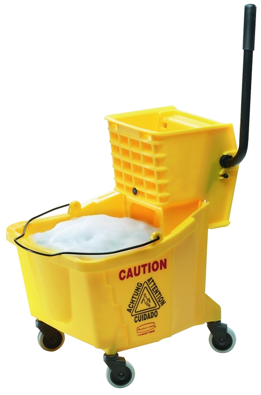 Case of 12 Green Impact 5506-14C Utility PuraPail Cleaning Bucket 6 qt Capacity 7-1/2 Length x 9 Width x 7 Height 