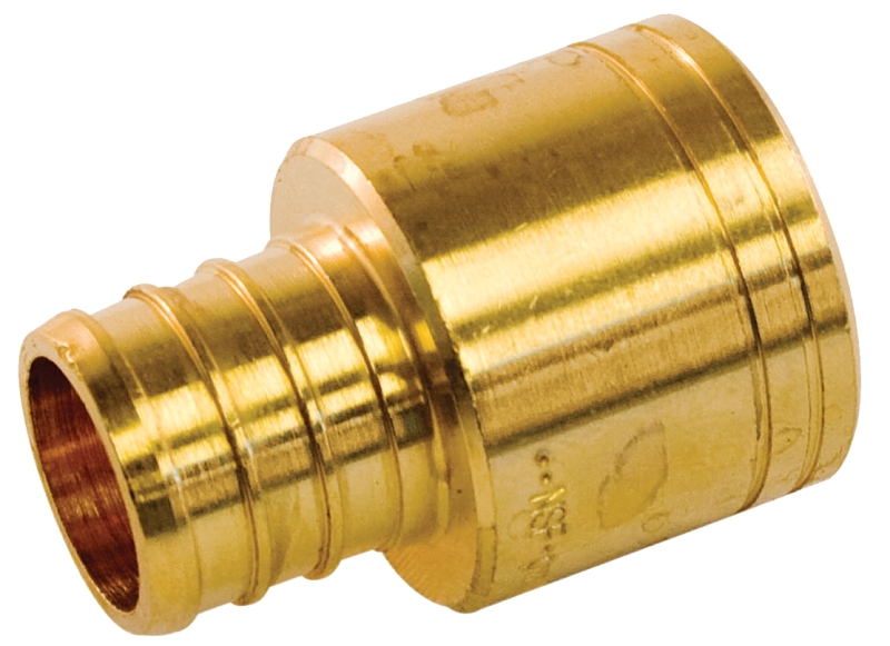 aqua-dynamic 9783-903 Pipe Adapter, 1/2 in, PEX x Female Sweat, Brass