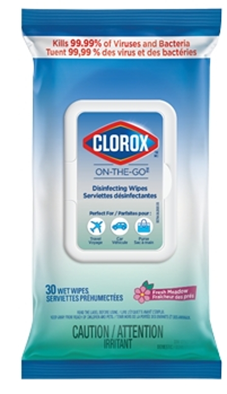 Clorox 55794 Disinfecting Wipes, Fresh, 4 in L, 12 in W