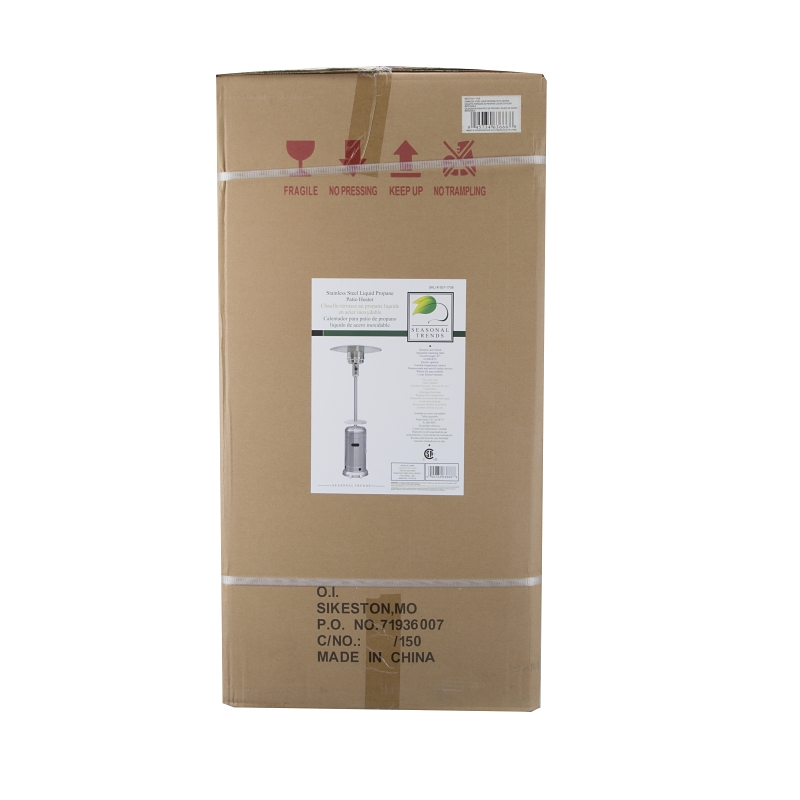 Seasonal Trends HSS-A-DSS-1 Patio Heater, Propane or Butane Gas Only, Electric Ignition, 41,000 Btu, 20 lb Tank