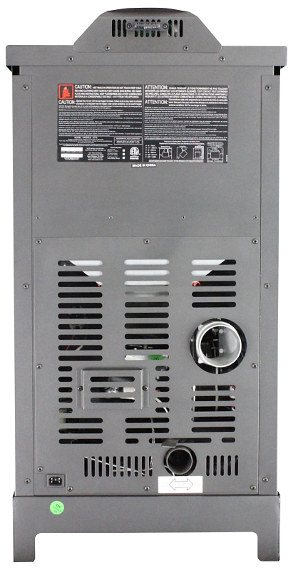 Vogelzang VG5770 Free-Standing Pellet Stove with Hopper, 23 in W, 23-1/2 in D, 44 in H, 48,000 Btu Heating, Iron, Black