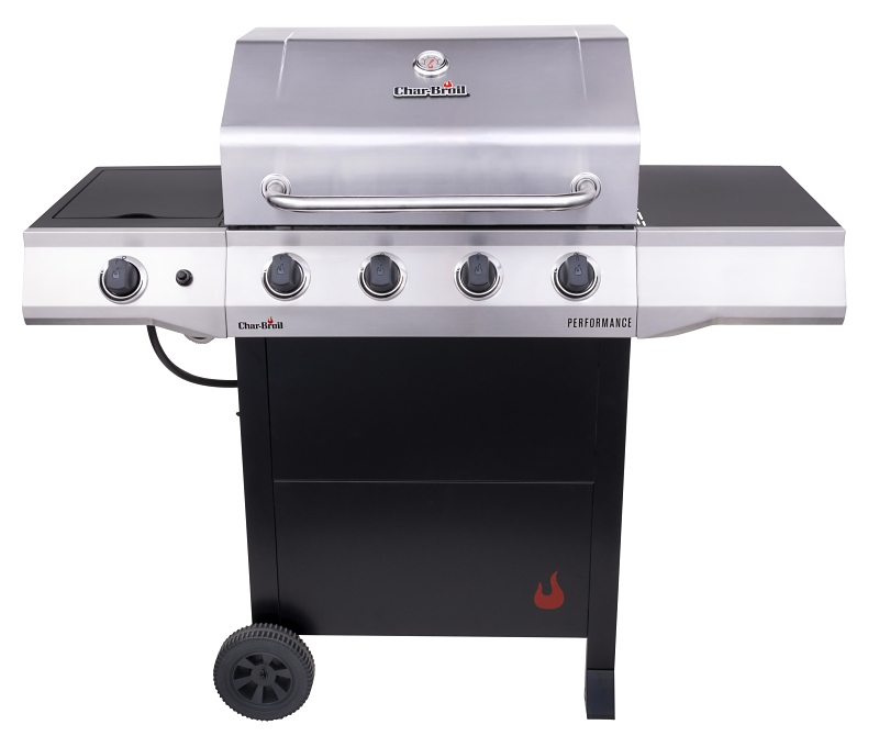 Char-Broil Performance 463351021 Gas Grill with Chef's Tray, Liquid Propane, 2 ft 1/2 in W Cooking Surface, Steel