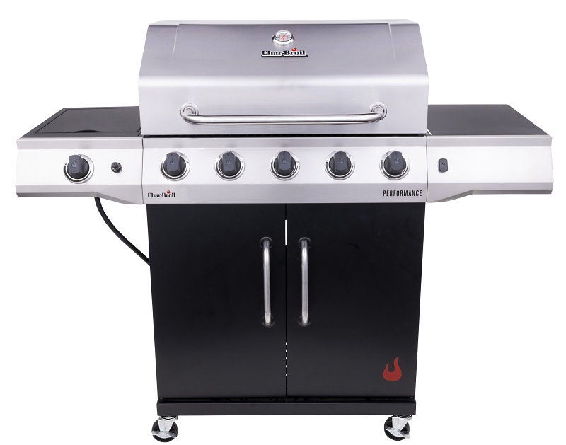 Char-Broil 463458021 Gas Grill with Chef's Tray, Liquid Propane, 2 ft 4 in W Cooking Surface, Steel