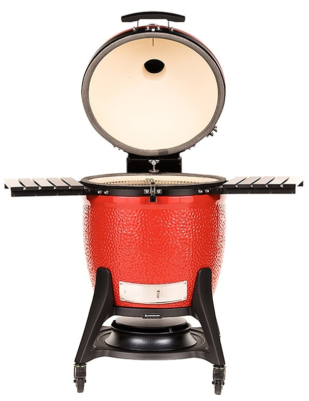 Kamado Joe Big Joe III Series KJ15041021 Charcoal Grill, 450 sq-in Primary Cooking Surface, Red, Smoker Included: Yes