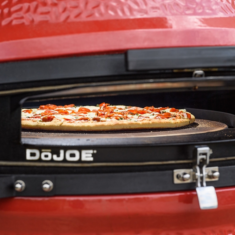 Kamado Joe DoJOE BJ-DJ Pizza Oven Attachment, Cast Aluminum/Ceramic, Black, For: Kamado Joe Big Joe Grill
