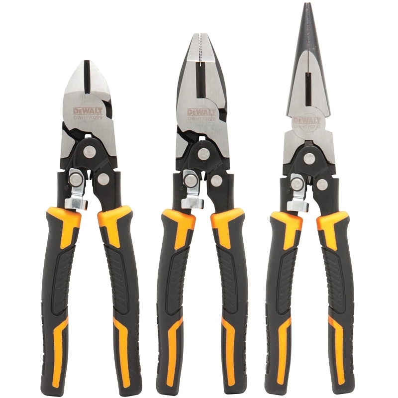 DEWALT DWHT70485 Plier Set, Chrome Vanadium Steel, Black