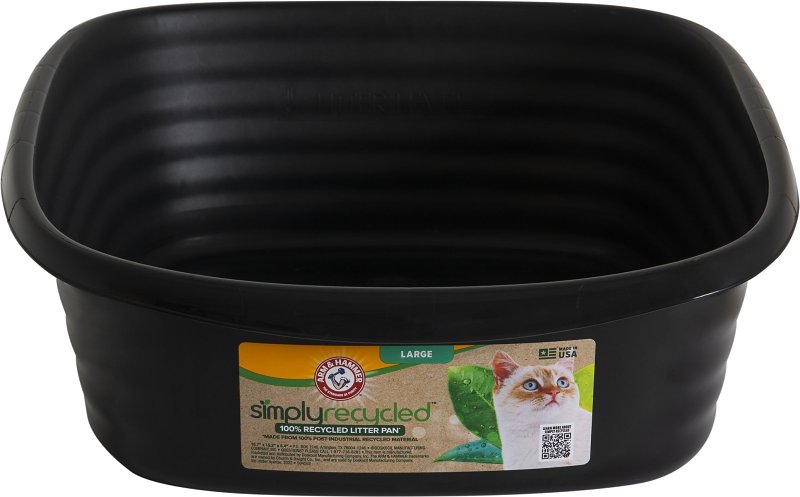 Aspen Pet 22193 Large Litter Box, Black
