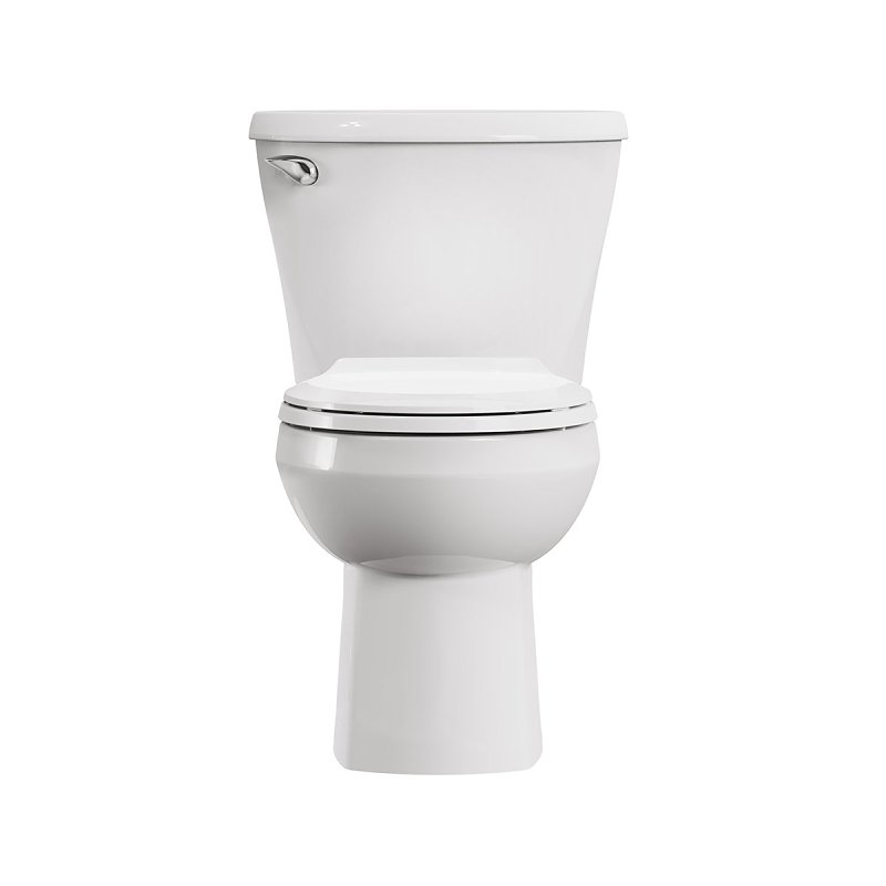 American Standard 736DA001.020 Complete Toilet, Round Front Bowl, 1.6 gpf Flush, 12 in Rough-In, 15 in H Rim, White